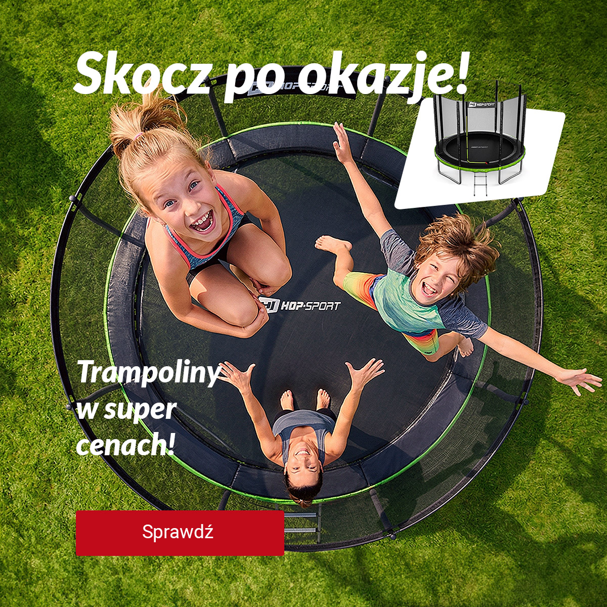 Trampoliny ogrodowe