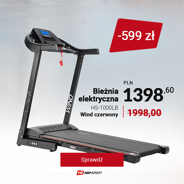 Bieżnia elektryczna HS-1000LB Wind czerwony